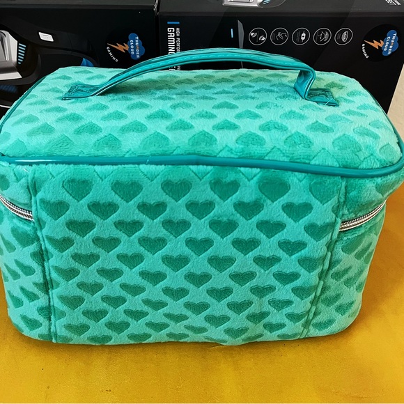 Juicy Couture green Velour Train Case Cosmetic Bag - Picture 5 of 6